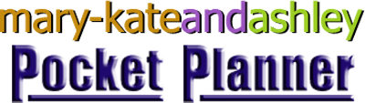 Mary-Kate and Ashley Pocket Planner logo for GameBoy Color